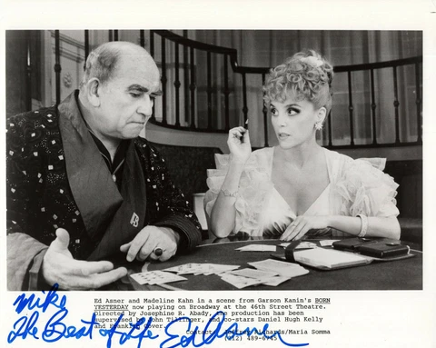 ED ASNER HAND SIGNED 8x10 PHOTO+COA        GREAT POSE+MADELINE KAHN     TO MIKE Cover