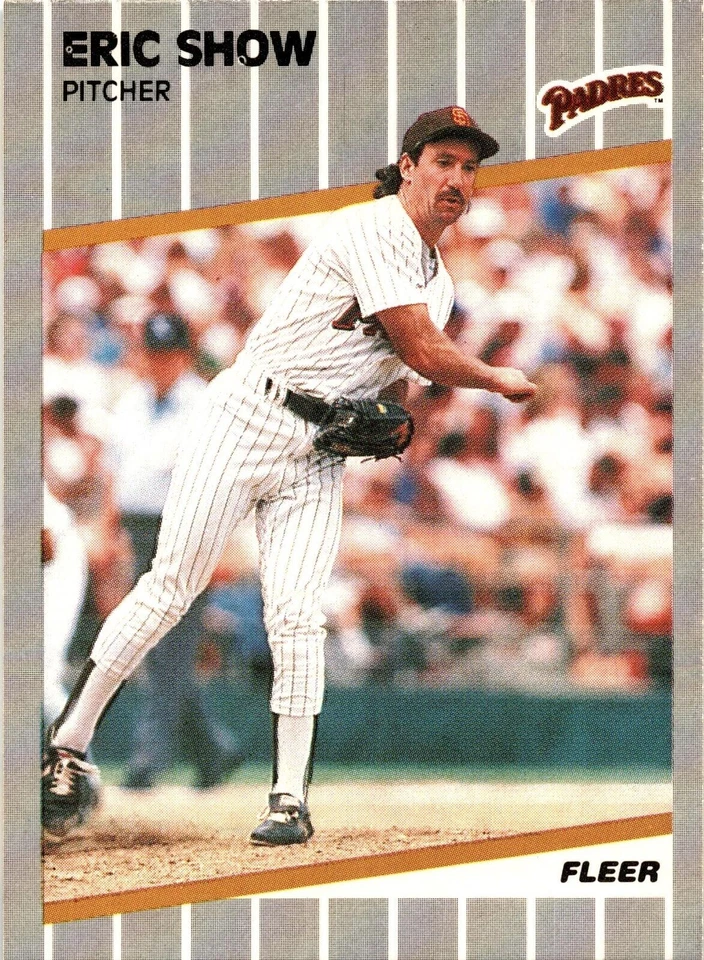 1989  Fleer  #317   Eric Show   Pitcher   San Diego Padres FREE shipping - Image 1 of 1