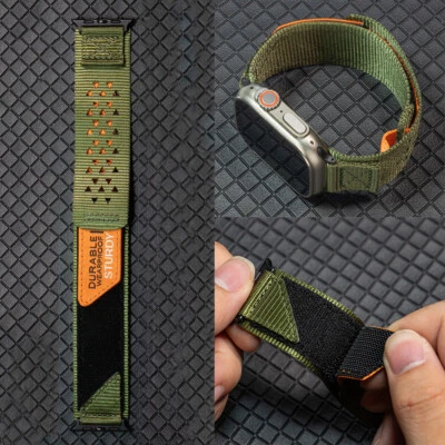 Nylon Sport Strap For Apple Watch Series 10 9 8 6 5 4 3 2 1 Ultra 2/1 49mm Band - Image 1 of 4