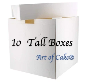12 inch tall cake box and lid ~Pack of 10 ( 12" x 12" x 12") - Picture 1 of 1