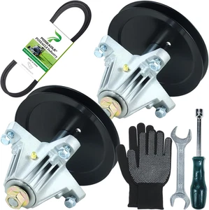 2 Pack Pre-Greased 918-04865A Spindle Assembly Kit with 954-04219 Belt Replaces - Picture 1 of 12