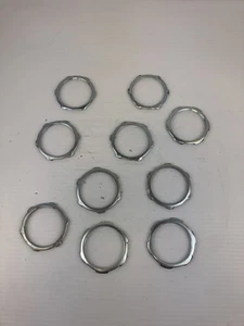 2-3/4 Zoll Rohrverschraubung geriffelte Kontermutter - 10 Stück - Bild 1 von 3