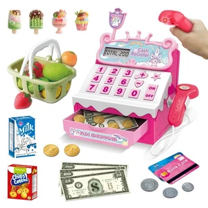 Kids Toy Cash Register with Scanner and Calculator, Educational Pretend Play ... - Picture 1 of 8