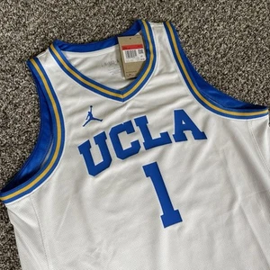 Air Jordan UCLA Bruins Basketball Replica Jersey White Men's L - Picture 1 of 8