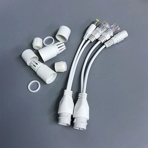 Ethernet For POE Power Splitter 12V Cable 2PCS for Reliable Connection - Zdjęcie 1 z 9
