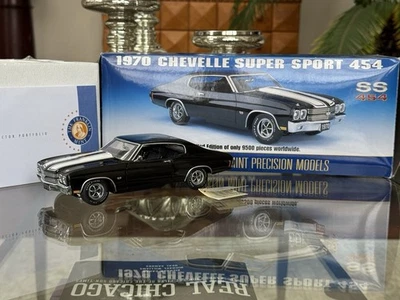 Franklin Mint 1970 Chevrolet Chevelle SS 454 ограниченный выпуск 1:24 черный никогда не доставался из коробки - Изображение 1 из 4