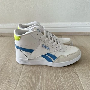 Reebok Womens Club Hi High Top White Tennis Shoes Size US 8 (7819917) EU 38.5 - Picture 1 of 9