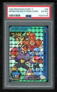Rockman Japanese Carddass 3 89 Chargeman Crystalman Napalmman PSA 6 74207345 - Picture 1 of 2