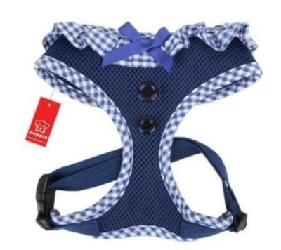 Arnés Puppia Perro, Sin Tirar, Malla Suave Ajustable, Vivien Azul Marino, S, M, L Foto 1 de 4