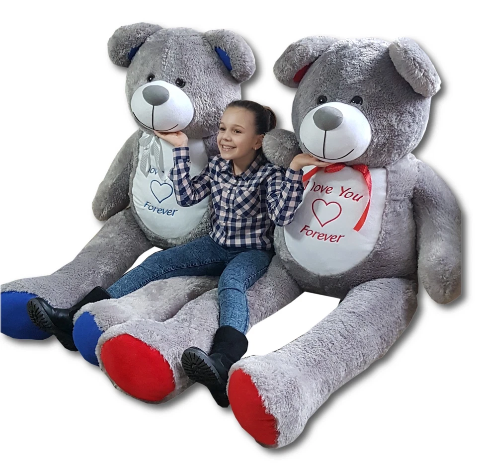 XXL Teddybär Plüsch Groß 200cm Kuschel Stoff bär Plüschbär Teddy - Bild 1 von 4
