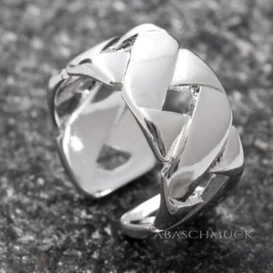 Anillo de plata 925 anillo ajustable abierto vintage R0613 - Imagen 1 de 10