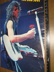 Jon Bon Jovi / Kip Winger 1980er 2-seitiges Poster 20 x 30 Haare Metall - Bild 1 von 4