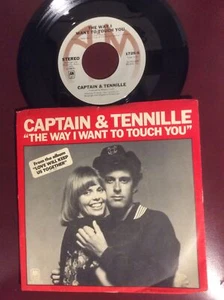 Captain & Tennille 7” Vinyl 45 The Way I Want To Touch You A&M 1975 LP Love Will - Picture 1 of 4