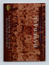 1994 Upper Deck Baseball: The American Epic #NNO Checklist