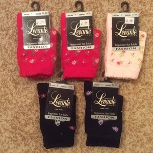 5 pairs Girls socks. Size 4. Cotton. Made in Italy - Picture 1 of 10