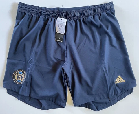 Adidas Mens MLS Philadelphia Union AeroReady Shorts Navy EH6204 Size 2XL NWT Cover