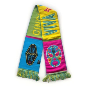 MLS Las Vegas Lights FC - Cinco De Mayo Soccer Scarf - LIMITED EDITION 5/5/2023 - Picture 1 of 12
