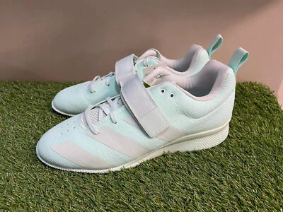 Adidas ADIPOWER Zapatos de Entrenamiento de Levantamiento de Pesas Verde Menta EF2978 Mujer 13 NUEVO Foto 1 de 4