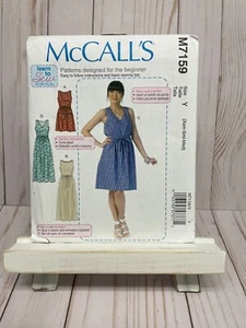 McCall's 7159 Sewing Pattern Misses' Beginner Dress Y XS-M Learn to Sew NEW - Picture 1 of 2