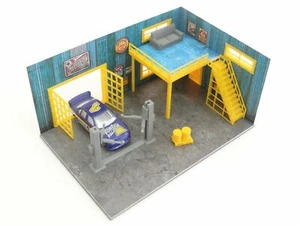 Diorama model kit scala 1:60 1:64 due piani auto garage auto model display 1/60 - Foto 1 di 5