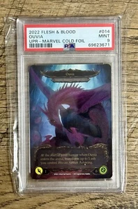 PSA 9 COMO NUEVO Invoke Ouvia Ouvia - Uprising Marvel Cold Foil - Flesh and Blood - Imagen 1 de 2
