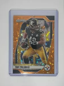 2024 Panini Prizm Troy Polamalu Orange Disco #248 Pittsburgh Steelers - Bild 1 von 2