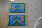 Handwoven Christmas Tree Place Mats (made in Sweden) set of eight