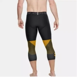 Boy's Under Armour Project Rock 3/4 Compression Leggings Size L Training Black - Picture 1 of 7