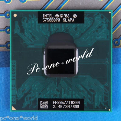 100% OK SLAPA SLAYQ Intel Core 2 Duo T8300 2.4GHz Dual-Core Laptop CPU Processor - Image 1 of 2