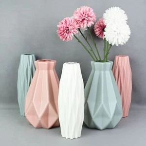 Modern Plastic Flower Vase Nordic Living Room Home Decoration Ornament Arrangeme - Picture 1 of 21