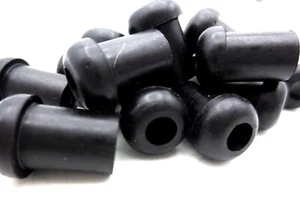 Rubber Bushing Fits 3/8" Hole Has 3/16" Thru Hole - Durable! Push-Fit Free Ship! - Picture 1 of 12