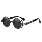 Round Sunglasses Women Men 80S 90S Vintage Metal Circle Steampunk Sun Glasses