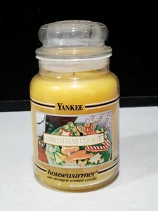 HTF Yankee Candle CHRISTMAS COOKIE 22 Oz Large Jar Black Band Candle FREE SHIP - Picture 1 of 4