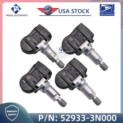 Sensor de monitoreo de presión de neumáticos 4 piezas 529333N000 para Kia Sorento Optima 2014-2015 Foto 1 de 4