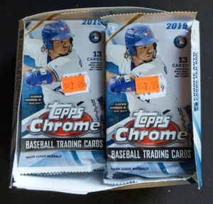 2019 Topps Chrome Baseball Jumbo Pack Factory Sealed 5 Autograph Cards Per Box - Picture 1 of 1