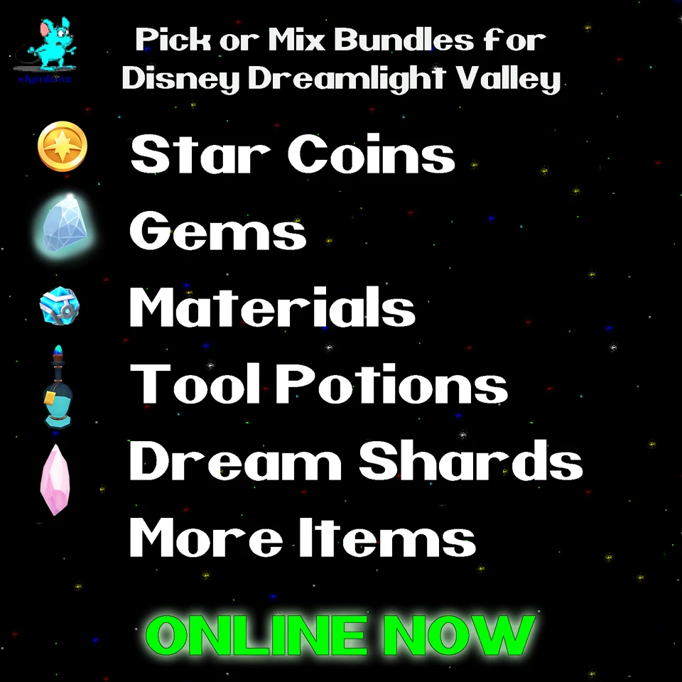 🌟 Choose Pick or Mix Items Bundles for Disney DreamLight Valley ❇️ ONLINE ❇️ 🌟 - Image 1 of 1