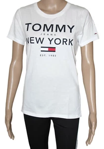 Tommy Jeans Mujer Camiseta Blanco Talla XS (34-36) - Imagen 1 de 1
