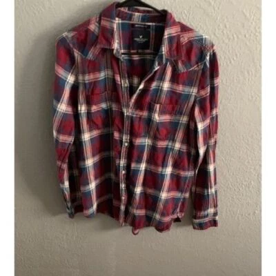 Camisa mujer American Eagle franela talla pequeña Foto 1 de 4