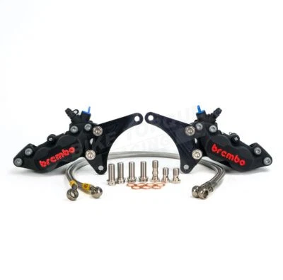 Brembo P4 30/34 Black Caliper Conversion Kit for Yamaha MT-07 ABS 2015-2019 - Image 1 of 4