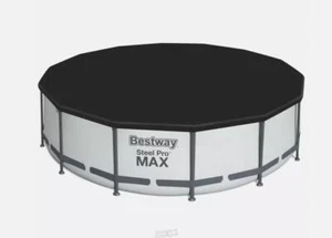 Bestway 14' x 42" Steel Pro MAX Swimming Pool COVER ONLY Black - Picture 1 of 3