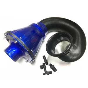 US STOCK Power Intake Bellows Filter Auto High Flow Cold Air Inlet Cleaner Part - Picture 1 of 6