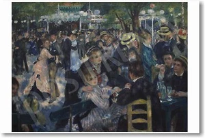 Renoir - Danza en Le Moulin de la Galette 1876 - NUEVO Póster con impresión de arte francés - Imagen 1 de 1