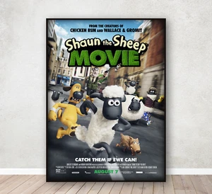 Impresión de póster de película Shaun la oveja decoración del hogar arte de pared imagen regalo A4 - Imagen 1 de 3