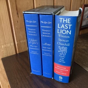 THE LAST LION WINSTON CHURCHILL - ALONE and VISIONS OF GLORY +DEFENDER -1st Ed. - Picture 1 of 10