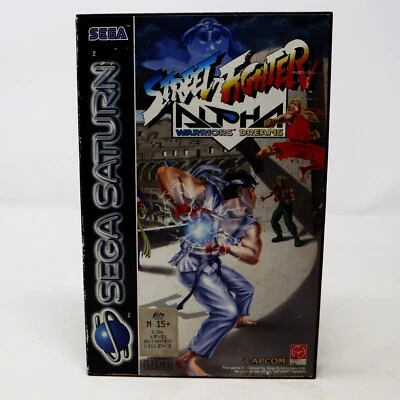 VINTAGE 1996 SEGA SATURN STREET FIGHTER ALPHA WARRIORS DREAMS GAME PAL & SECAM - Image 1 of 4