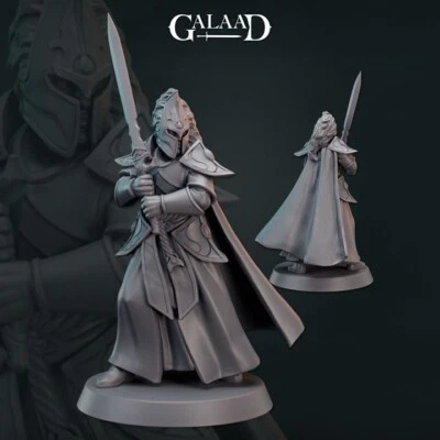 Elite Elf Knight - Elven Fighter - Galaad Miniatures - Dungeons and Dragons