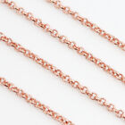 2mm Rolo Chain Belcher Rose Gold Silver Gunmetal Brass Plated Sold by FT