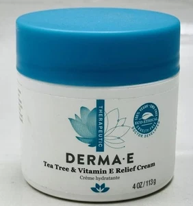 Derma E Tea Tree & E Antiseptic Creme Soothing Skin Treatment 4 oz. - Picture 1 of 2