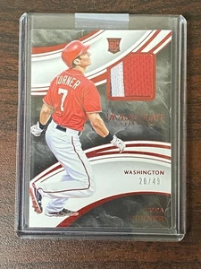 2016 Panini Immaculate Immaculate Swatches /49 Trea Turner #IS-TR Rookie RC - Picture 1 of 2