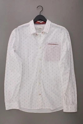 ⭐ Tom Tailor camicetta per uomo taglia 54, XL bianco di cotone ⭐ - Immagine 1 di 4